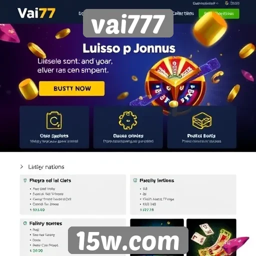 Promoções e bônus oferecidos pelo site vai777